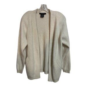Vintage 90s Y2K J.B. Diffusion Women’s XL Lambswool Angora Open Front Cardigan S